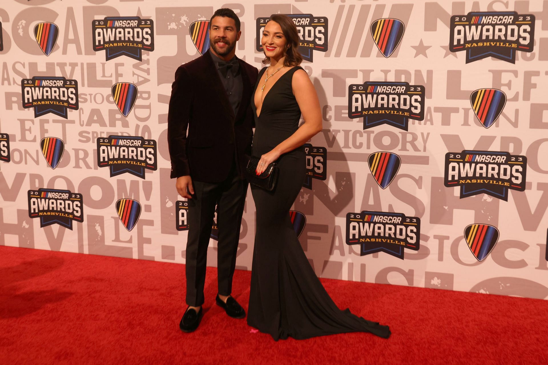 NASCAR Cup Series driver Bubba Wallace (23) and wife Amanda Wallace - Source: Getty Images