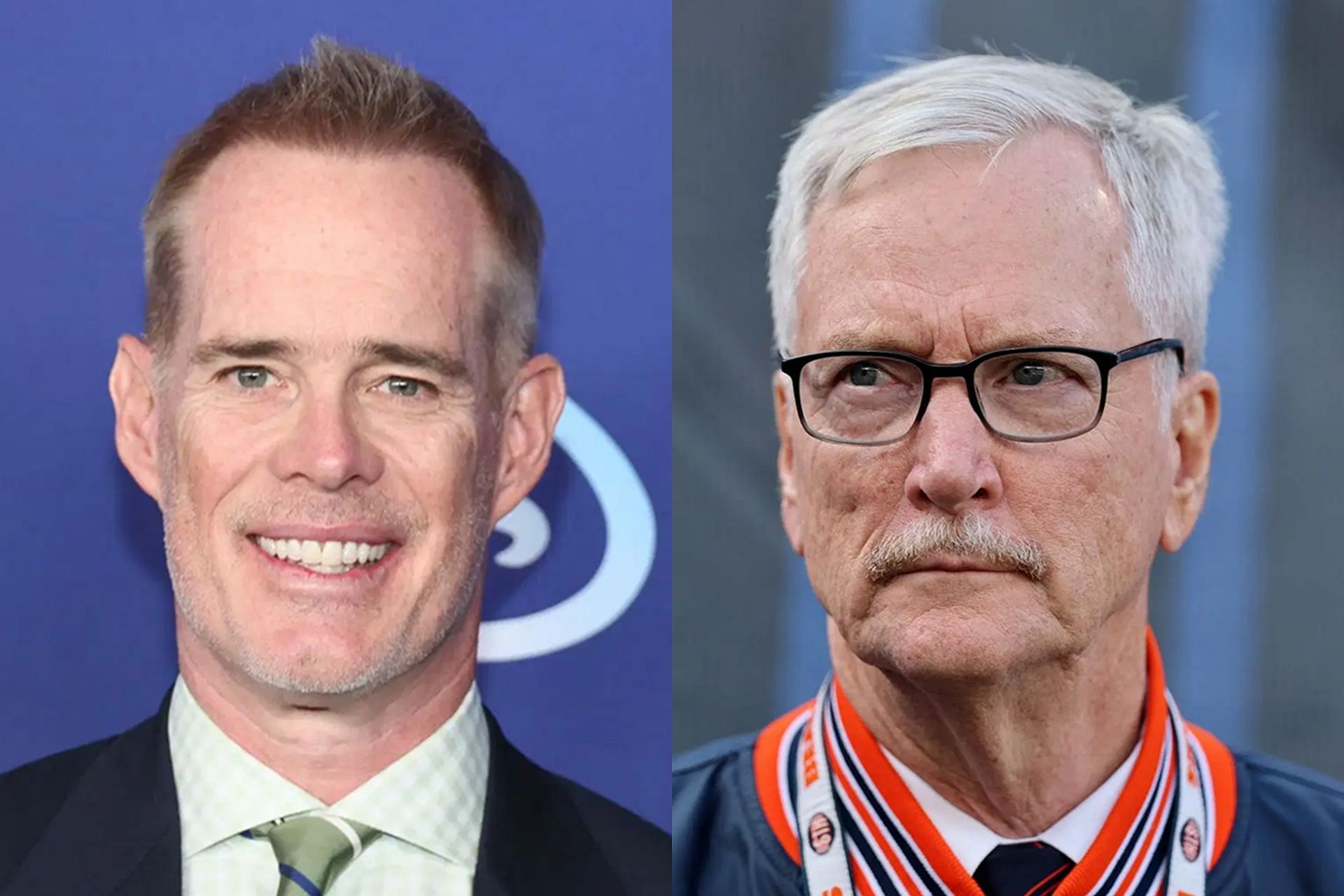 Joe Buck - L and George McCaskey - R (Collage Images Credit: Getty)