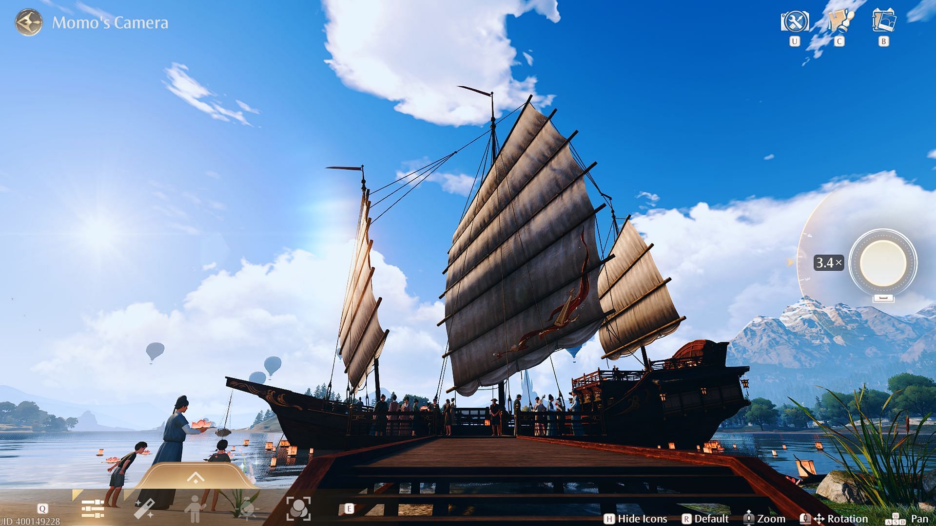 Take a photograph near the ship&#039;s docking site (Image via Infold Games)