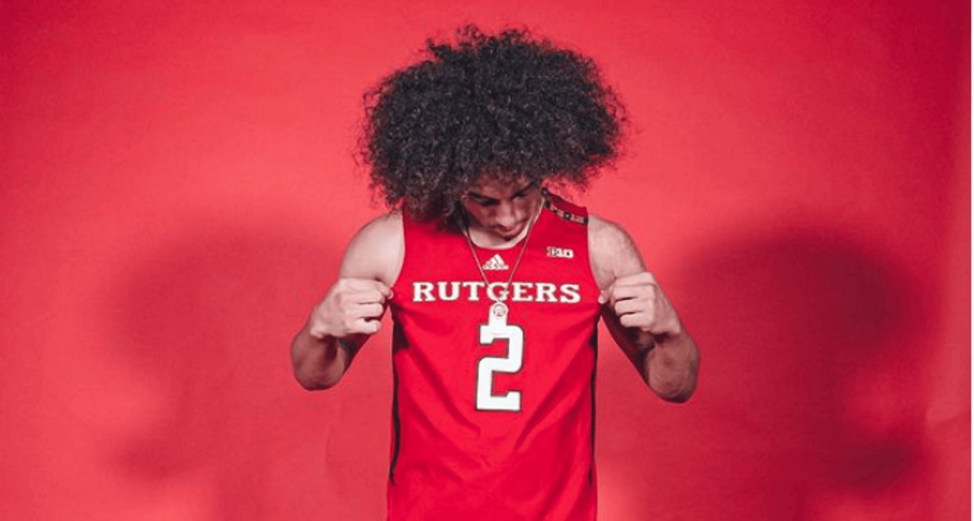 Lino Mark during visit to Rutgers (Source: Instagram/l1nomark)