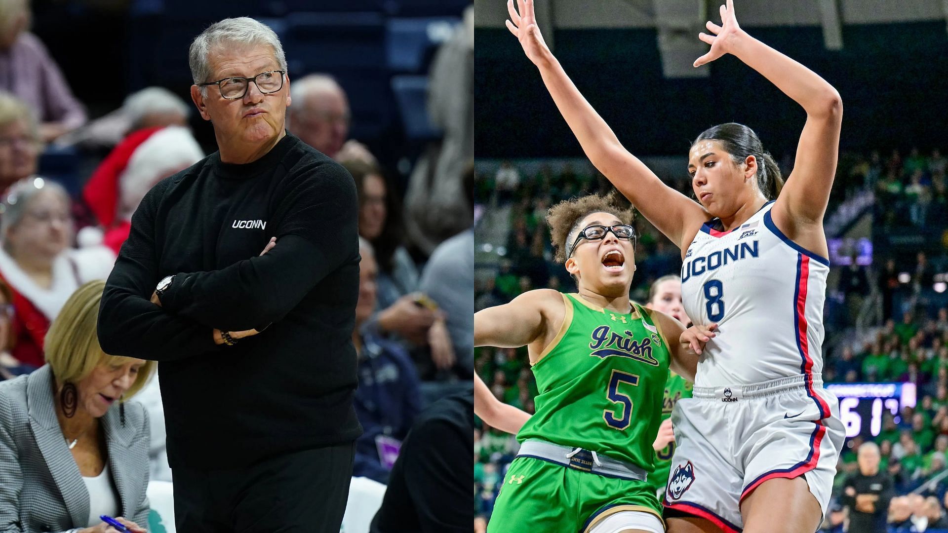 Geno Auriemma and Jana El-Alfy