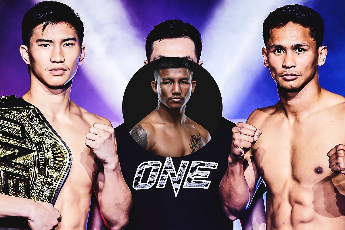 Tawanchai PK Saenchai (left) Superbon (right) with Rodtang | Image credit: ONE Championship