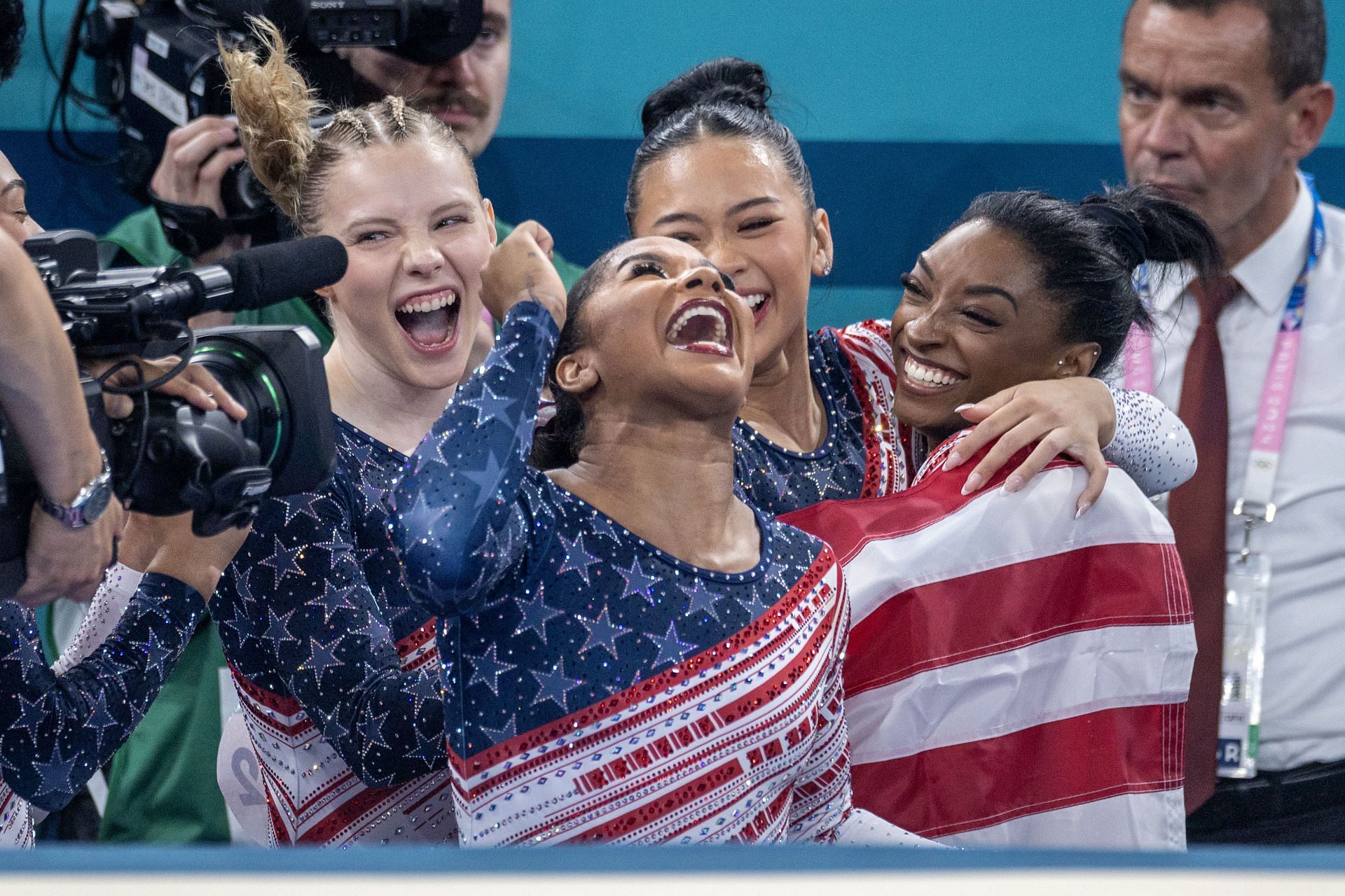 Carey and Chiles at the Paris Olympics (Image Source: Getty)