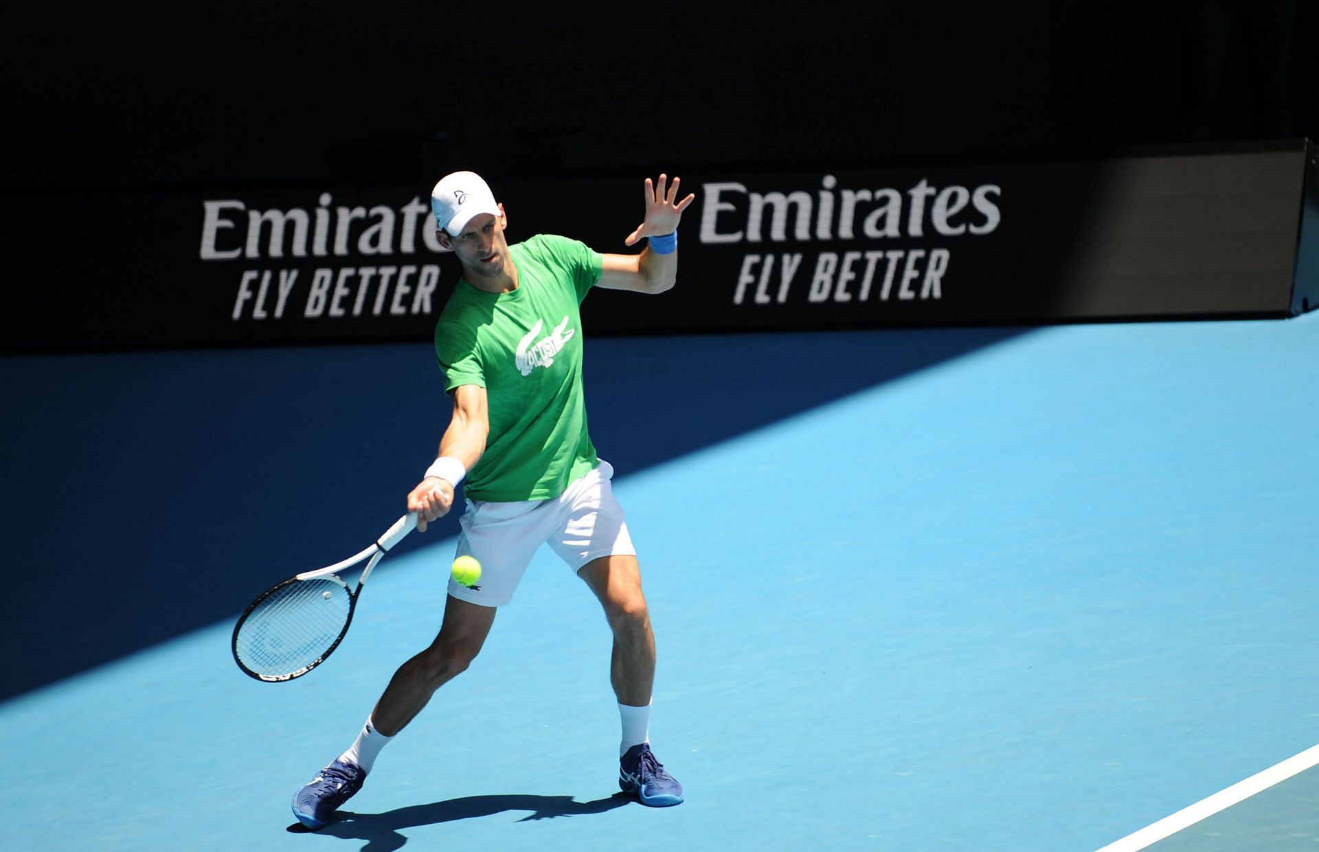 Novak Djokovic training in Melbourne - Source: Getty