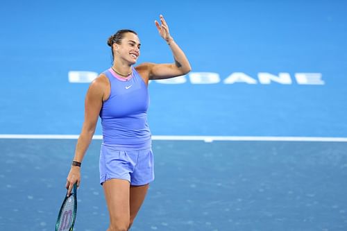 In Picture: Aryna Sabalenka at the 2025 Brisbane International (Source: Getty)