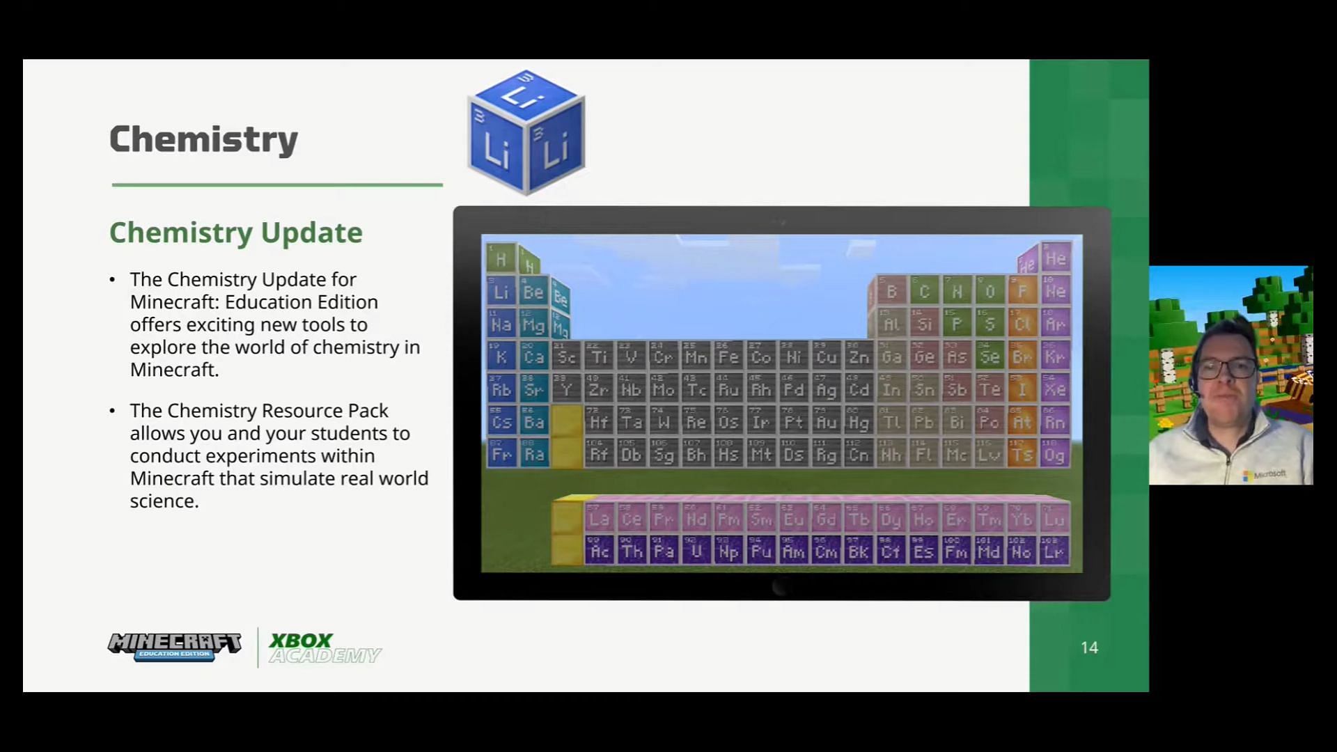 Minecraft Education has made chemistry and lab work accessible for students worldwide (Image via YouTube/Minecraft Education)