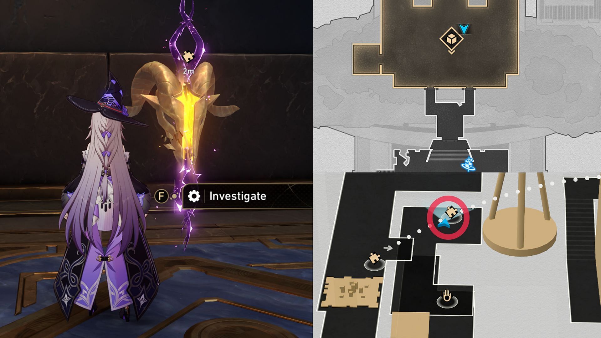 Location of Golden Scapegoat puzzle #2 (Image via HoYoverse)