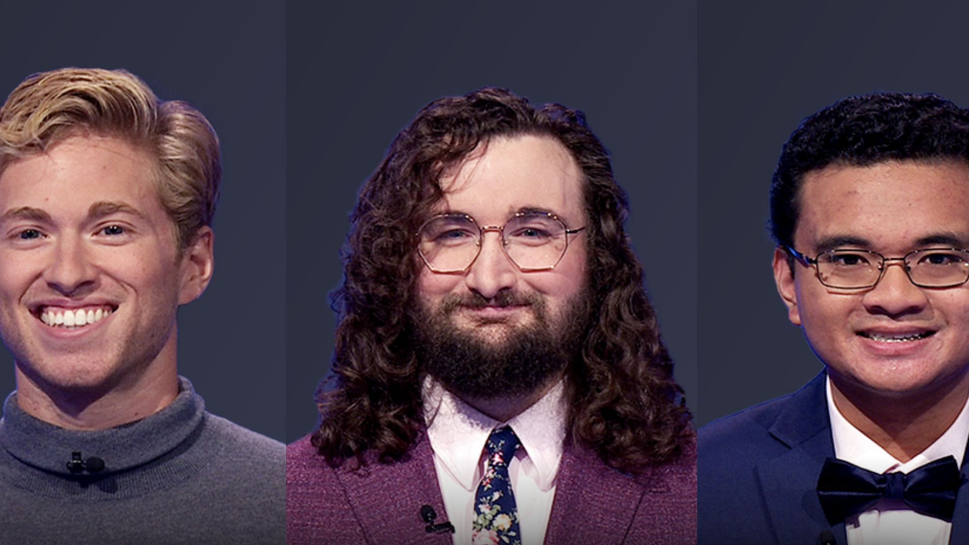 The three contestants for Jeopardy! (Image via jeopardy.com)