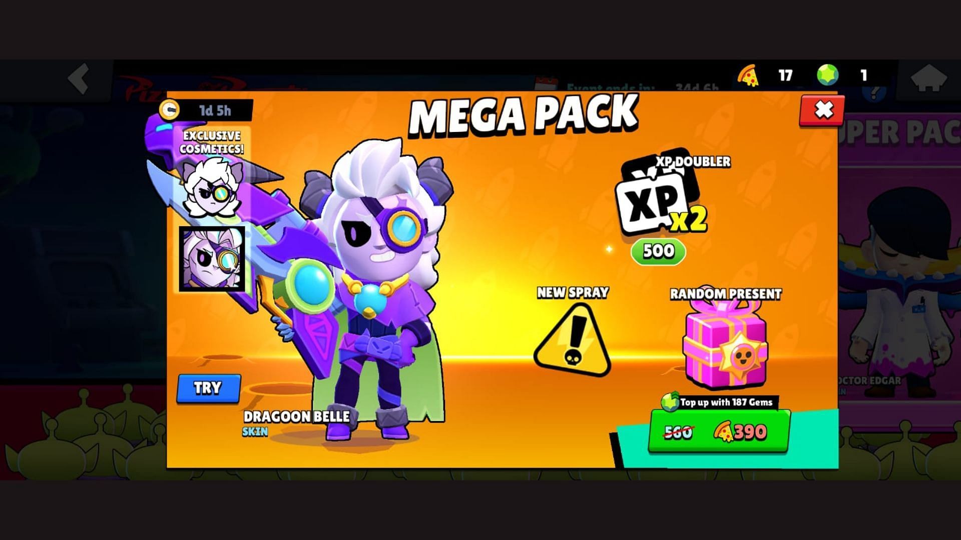 Everything you need to know about the Brawl Stars Pizza Planet Mega Pack (Image via Supercell)