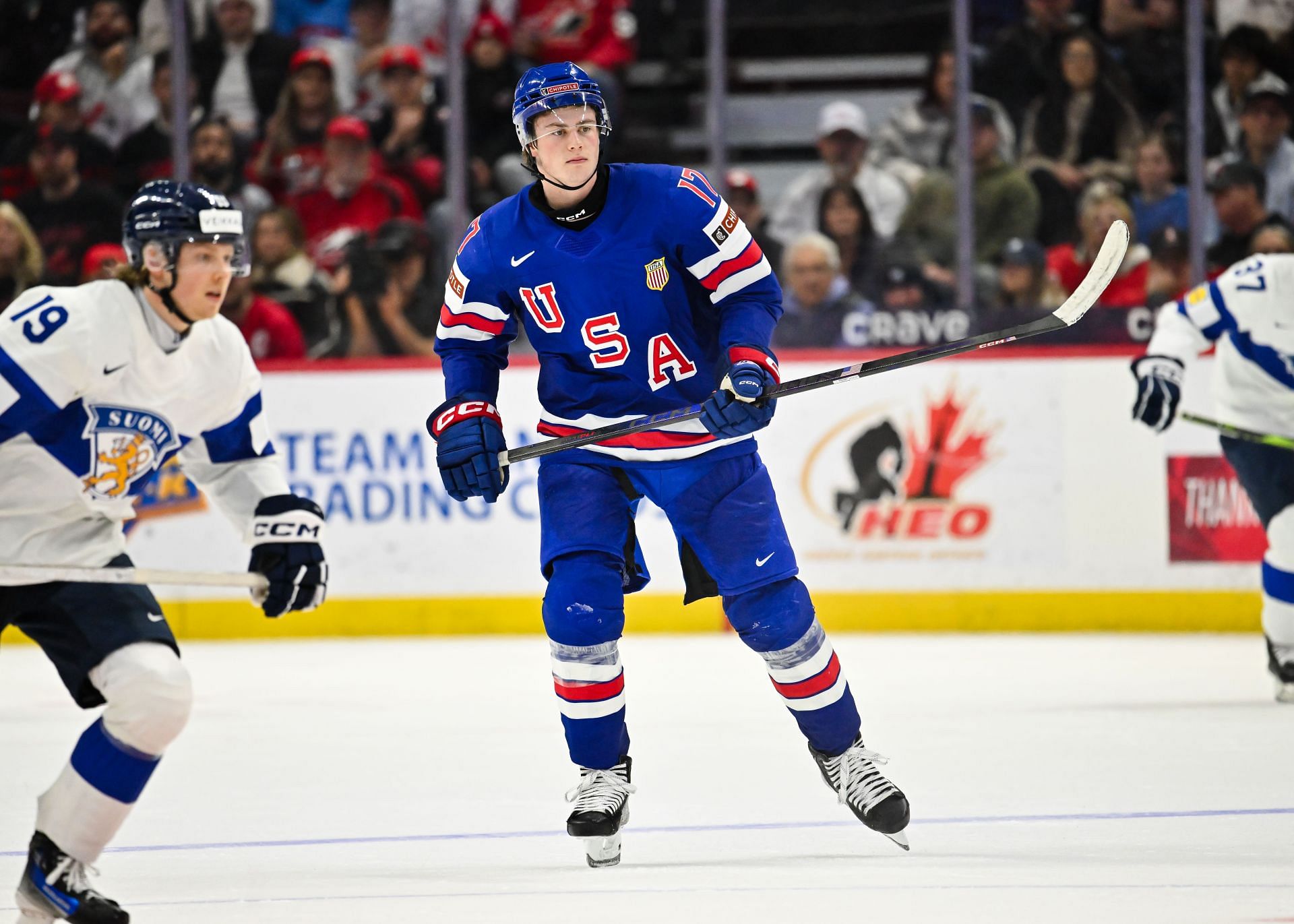 United States v Finland: Group A - 2025 IIHF World Junior Championship - Source: Getty