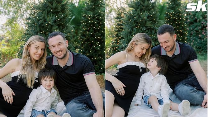 Alex Bregman's wife Reagan melts hearts with adorable moment of son Knox kissing her baby bump; Josh Hader, Lance McCullers' wives react