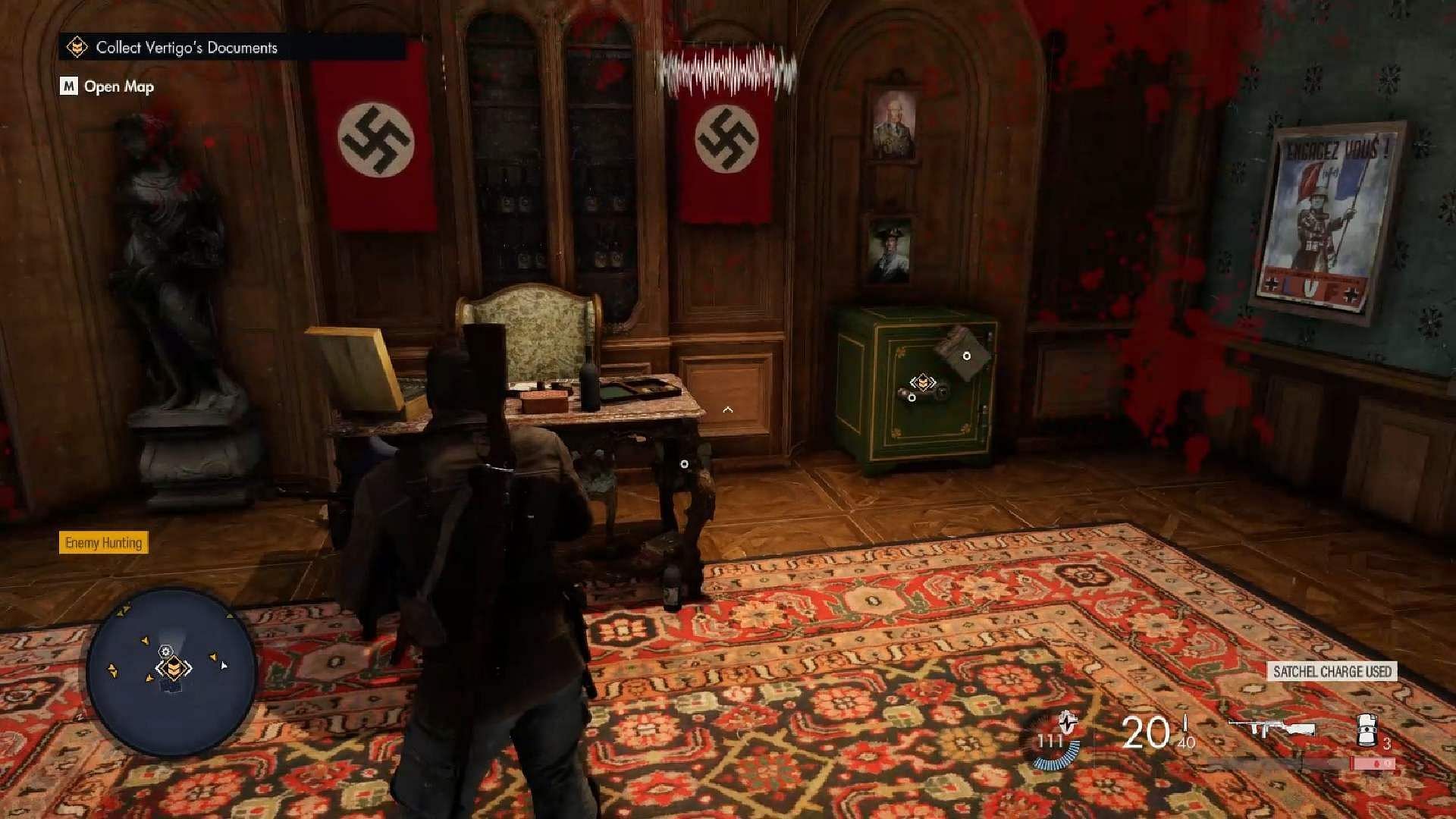 A still of Vertigo&#039;s office from the Dead Drop mission in Sniper Elite Resistance (Image via Rebellion)