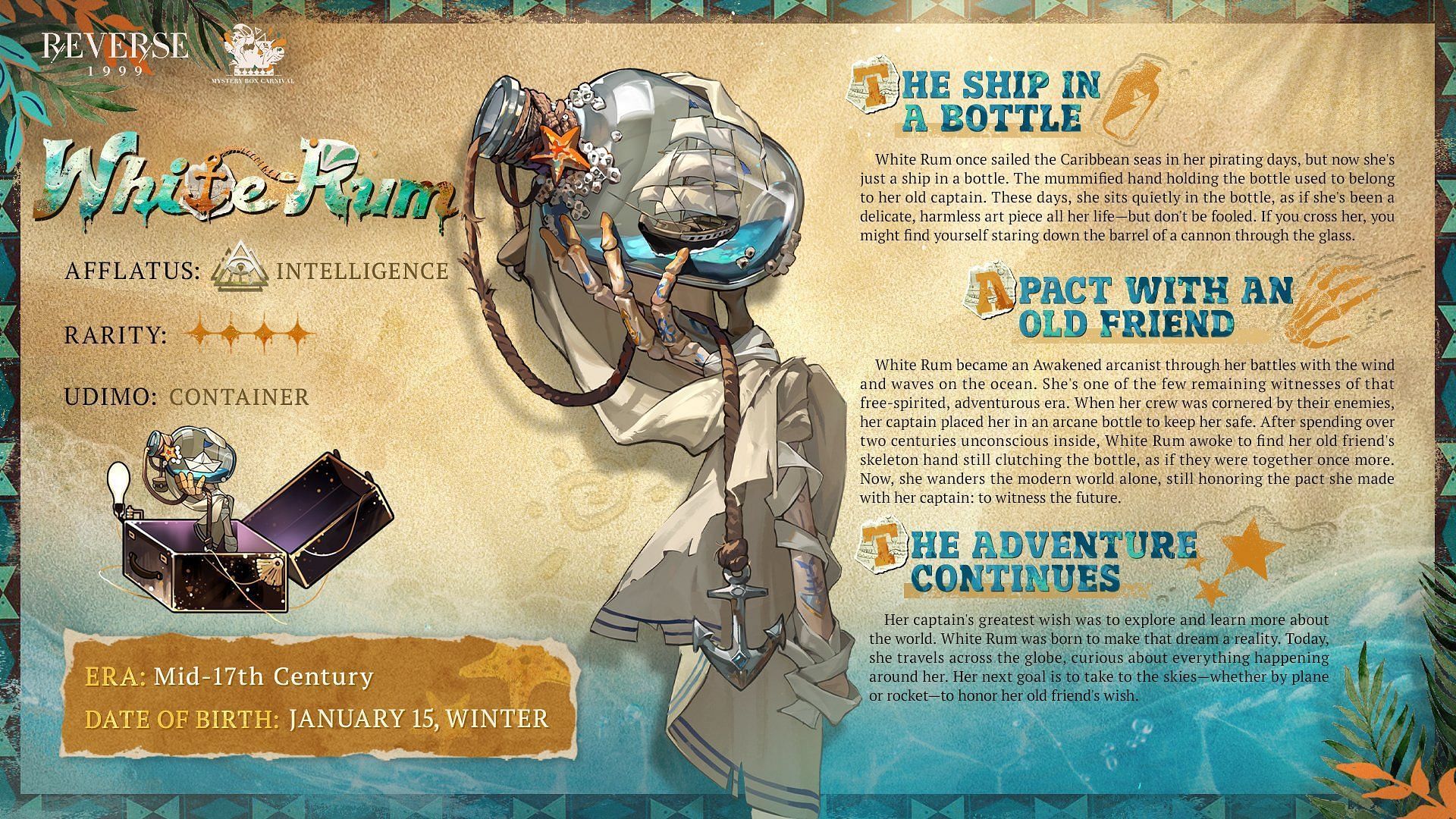 White Rum&#039;s lore (Image via Bluepoch)