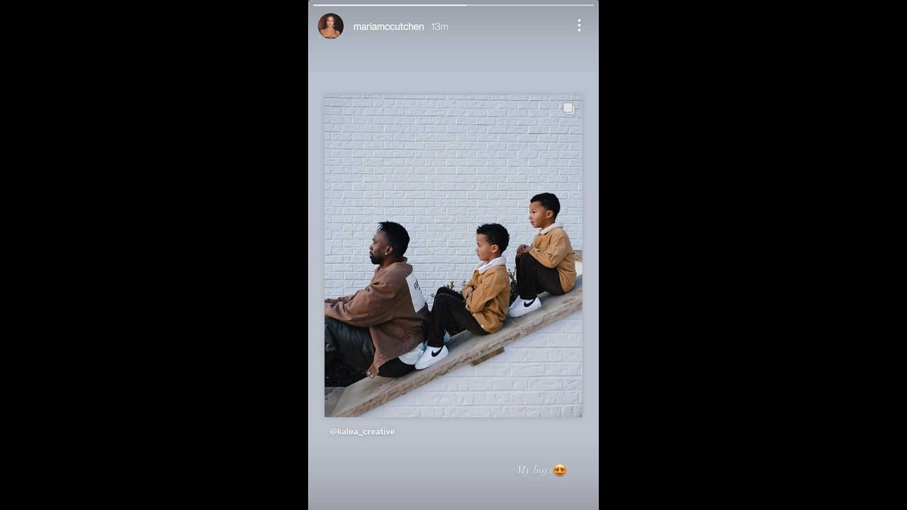 Screenshot of Maria McCutchen&#039;s Instagram story (Image from - Instagram.com/mariamccutchen IG Stories)