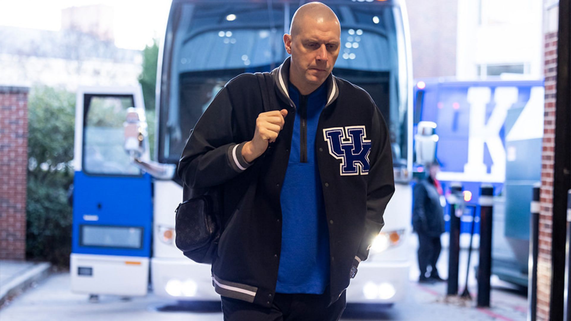 Mark Pope before the Tuesday loss to Georgia. - Source: @kentuckymbb on Instagram