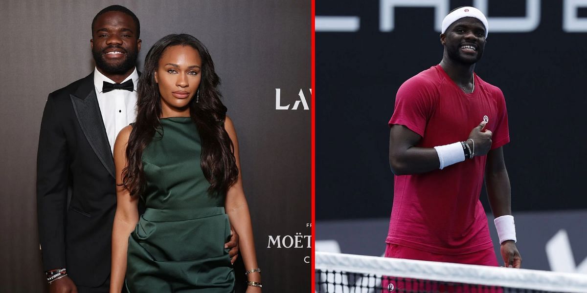 Frances Tiafoe and girlfriend Ayan Broomfield | Getty