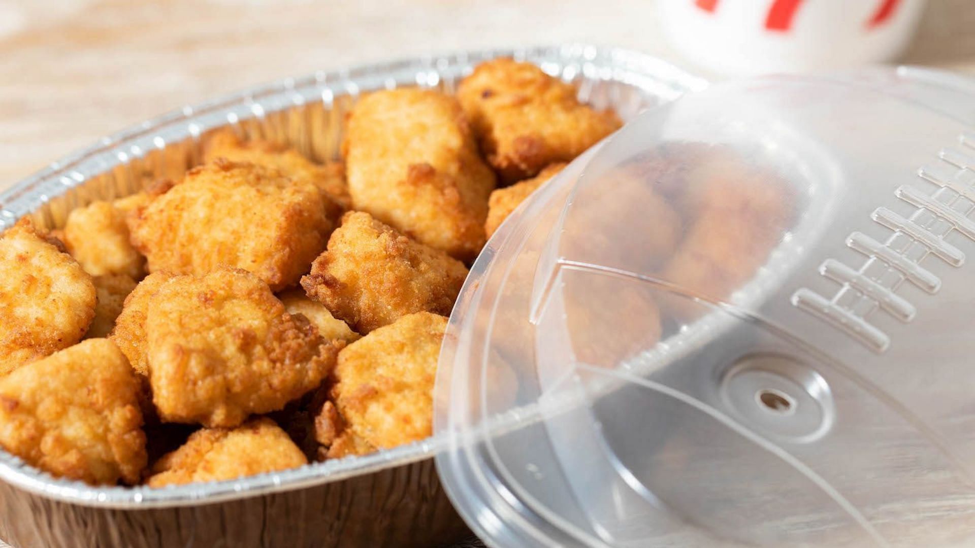 Football-shaped trays available on Chick-fil-A (Image via Chick-fil-A)