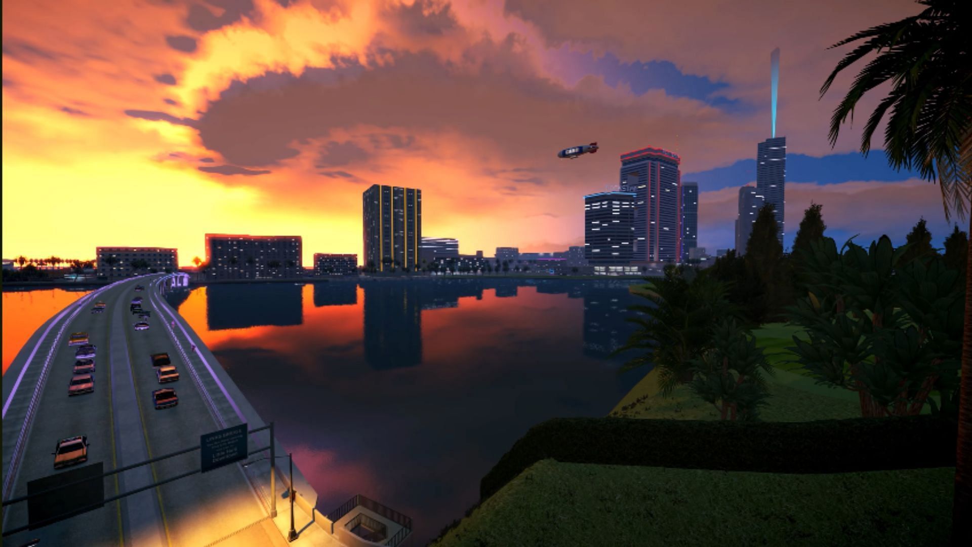 A screenshot of the GTA Vice City Nextgen Edition mod (Image via YouTube/Revolution Team)