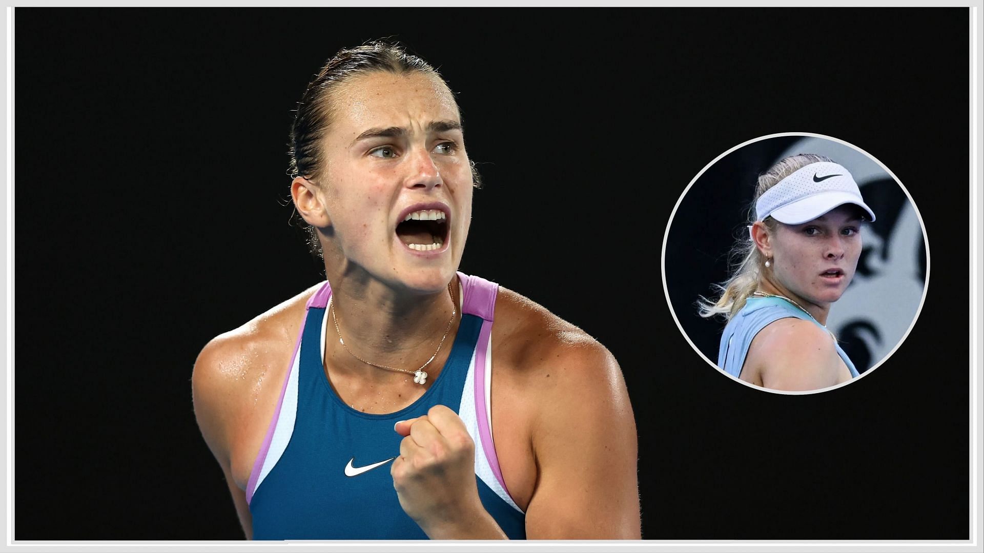 Aryna Sabalenka and Emerson Jones (inset) (Source: Getty)