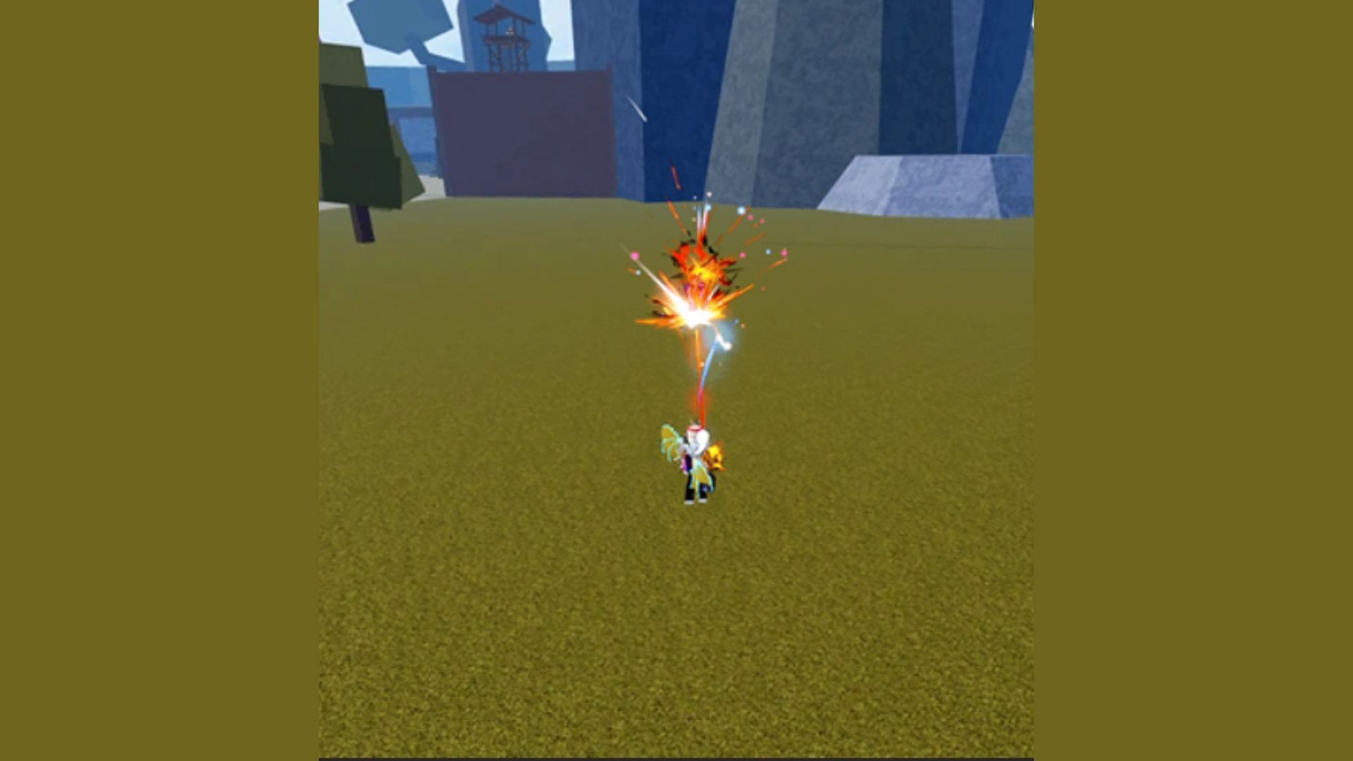 Firing bullets with Dragonstorm (Image via Roblox)