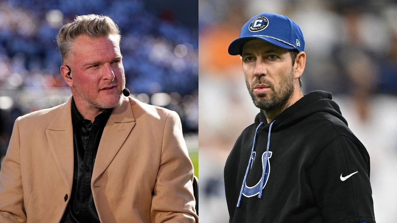 Pat McAfee has 5-word reaction to Colts bringing back Shane Steichen and Chris Ballard despite 8-9 end to season - Source: Imagn