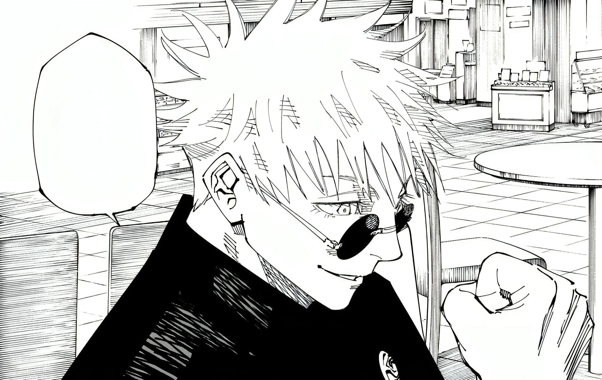 One of Gojo&#039;s last moments in Jujutsu Kaisen (Image via Shueisha).