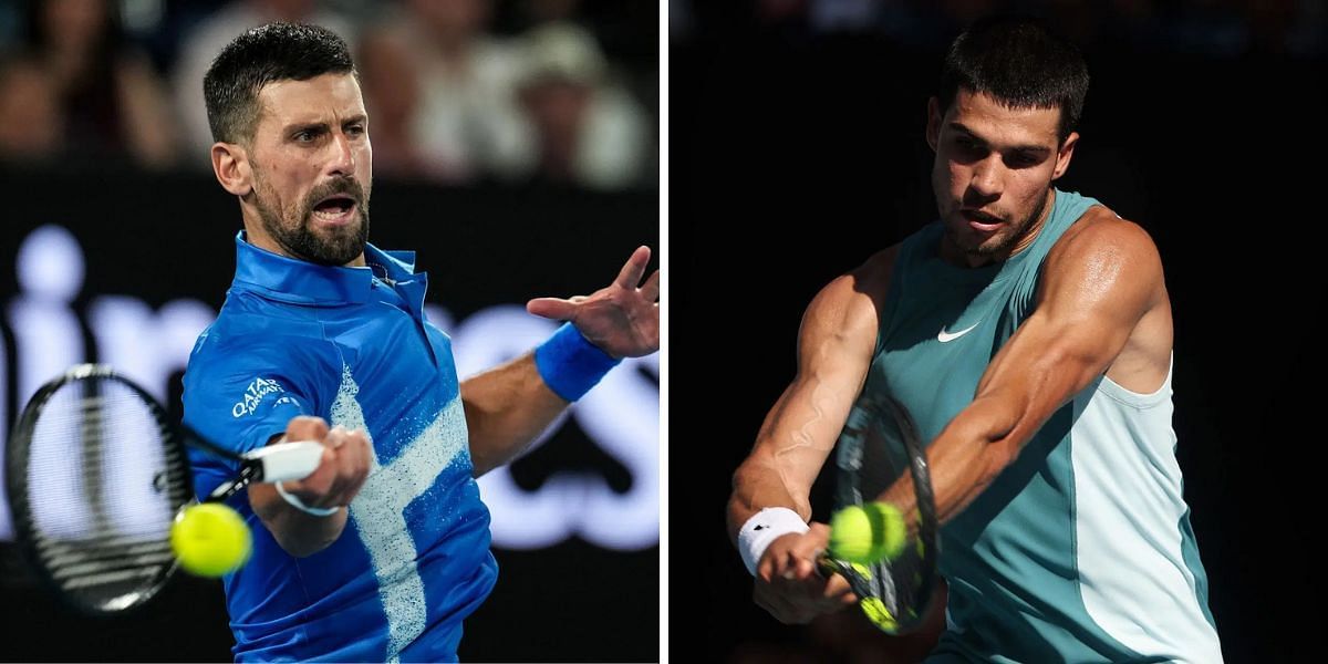 Novak Djokovic and Carlos Alcaraz to renew their rivalry in Australian Open QFs (Source: Getty Images)