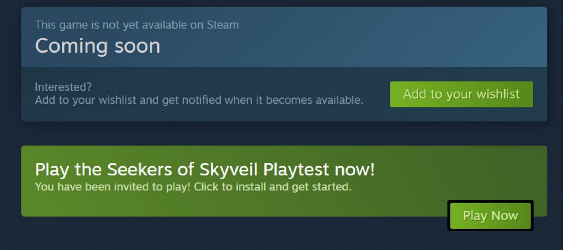 Press on Play Now to download the game after confirming your request (Image via Steam)