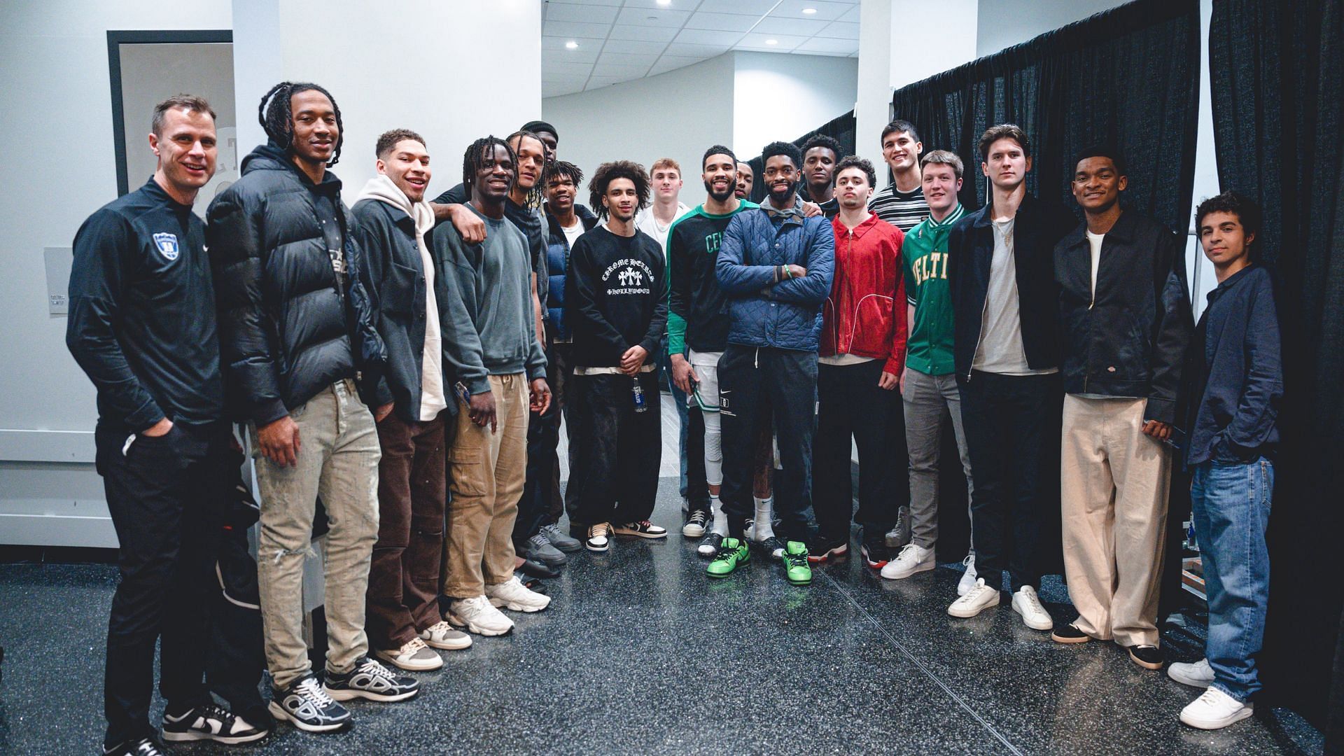 Paolo Banchero and Jayson Tatum with the Duke Blue Devils. - Source: @DukeMBB on X