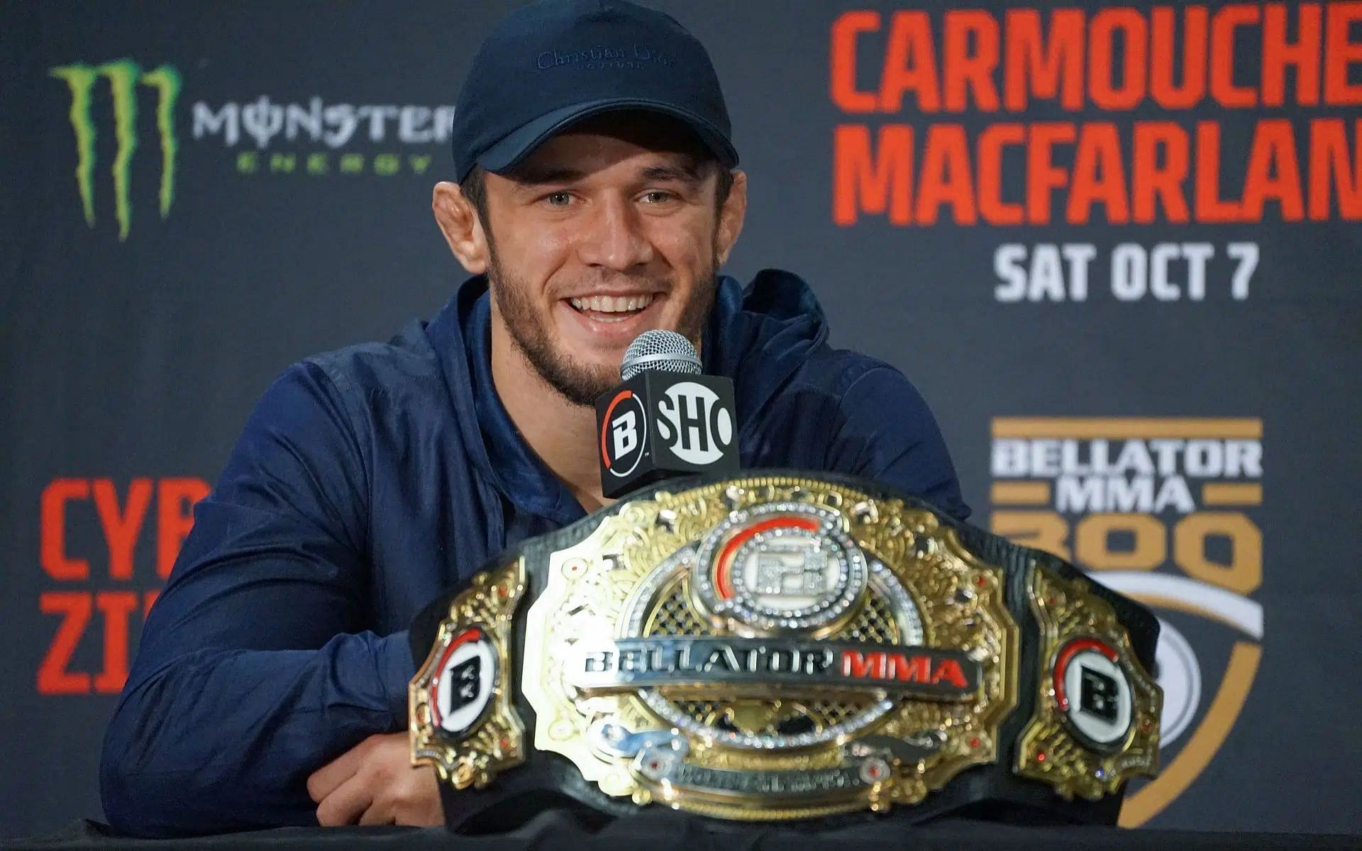 Usman Nurmagomedov (pictured) sends upcoming opponent a Yoel Romero-themed message [Image courtesy: Getty Images]