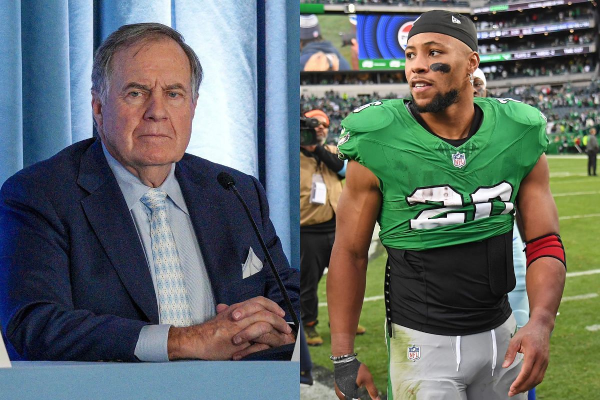 Bill Belichick delivers clear verdict on Eagles denying Saquon Barkley a chance to break 30-year NFL record (Image Credits - IMAGN)