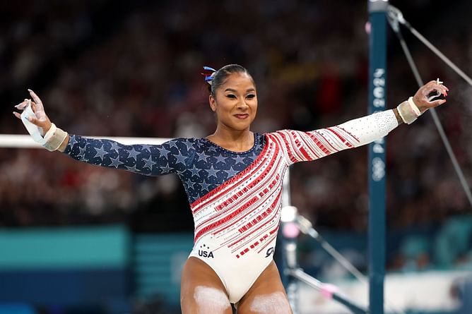 Jordan Chiles makes her feelings known after recording her first perfect ten on uneven bars for UCLA in 2025 NCAA season