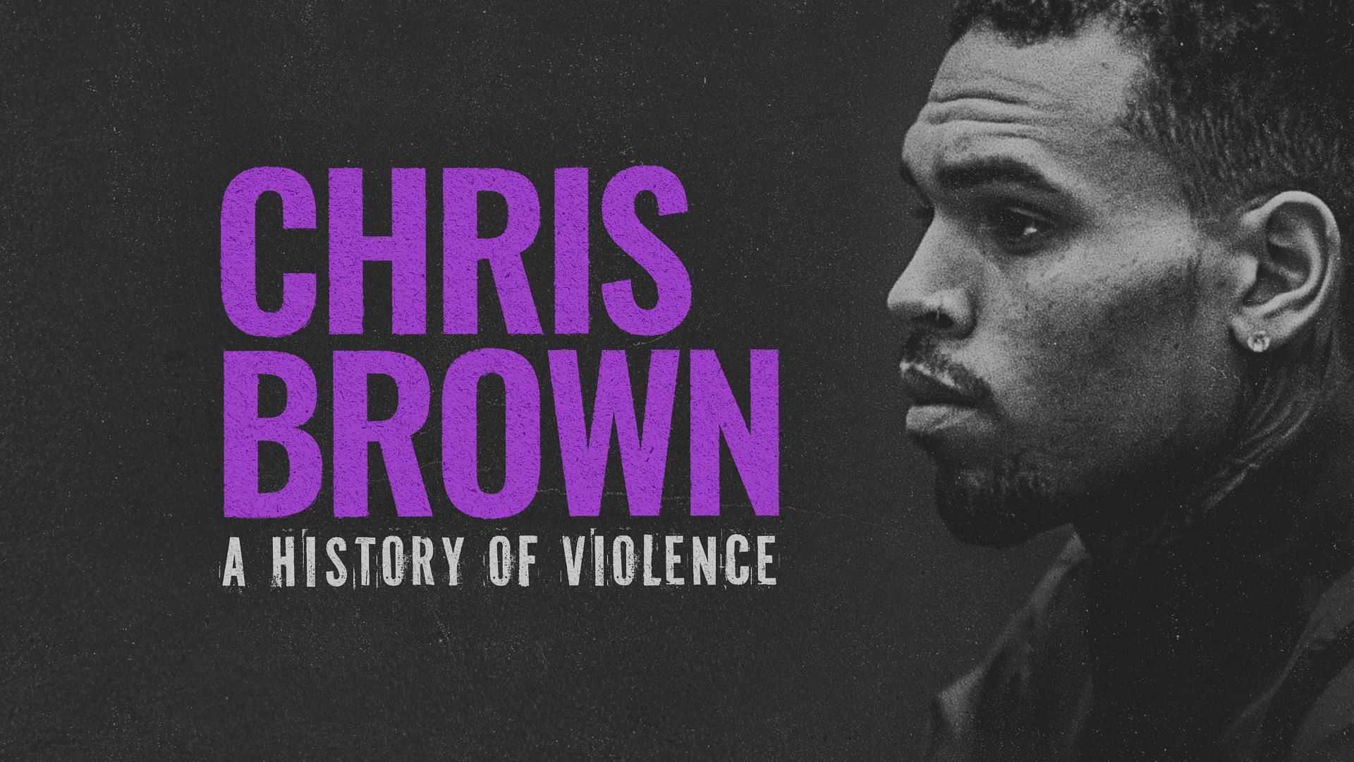 A banner for Chris Brown: A History of Violence (image via Prime Video)