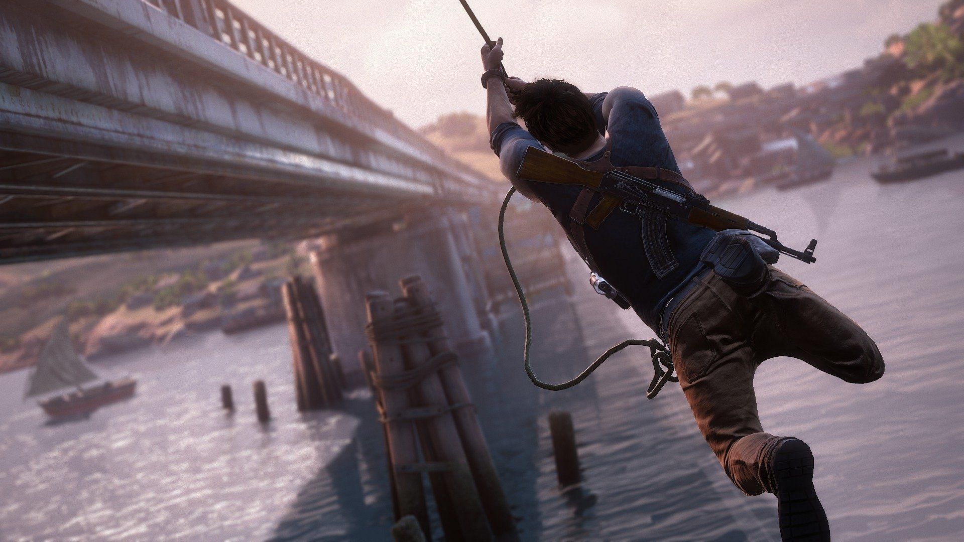 Uncharted 4: A Thief&#039;s End is pure adrenaline (Image via Naughty Dog)