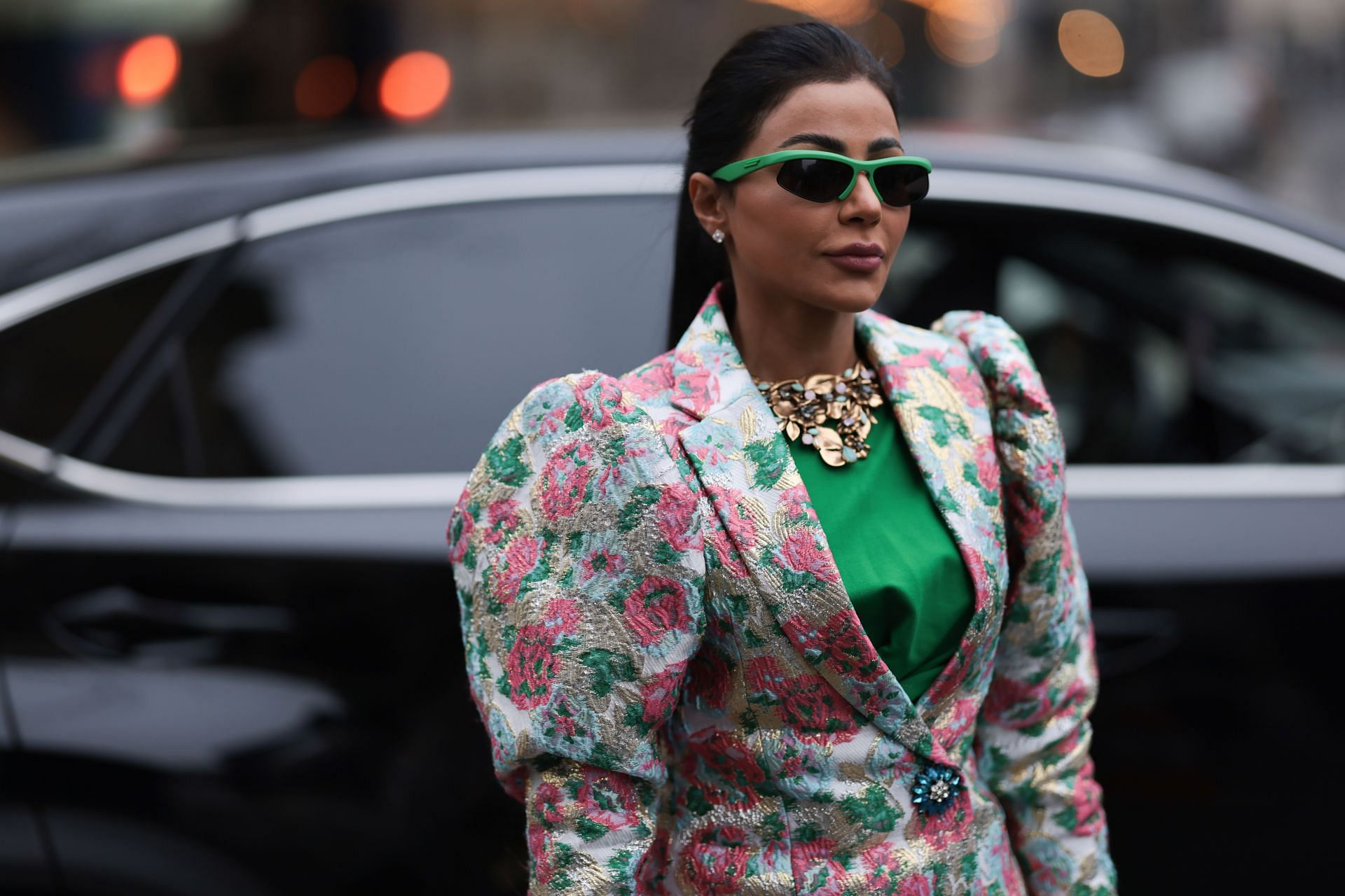 Mahira Abdel Aziz seen on Street Style - Paris Fashion Week - Haute Couture Spring Summer : Day Three (Image via Getty)