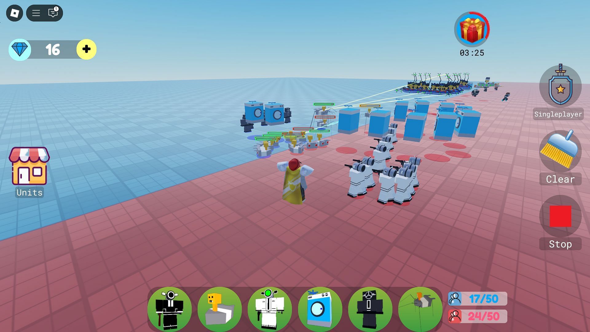 An ongoing battle (Image via Roblox)