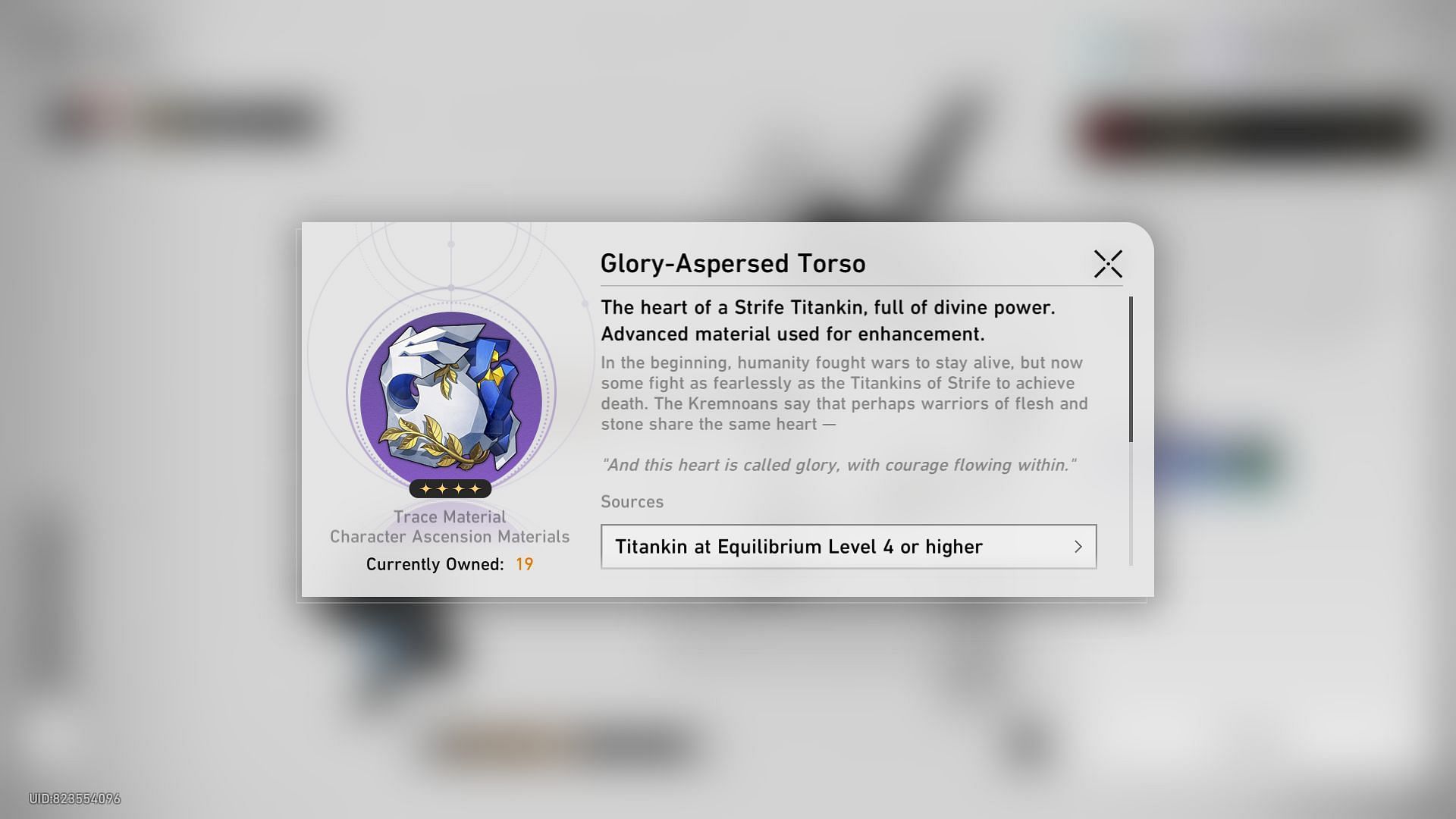 Glory-Aspersed Torso (Image via HoYoverse)