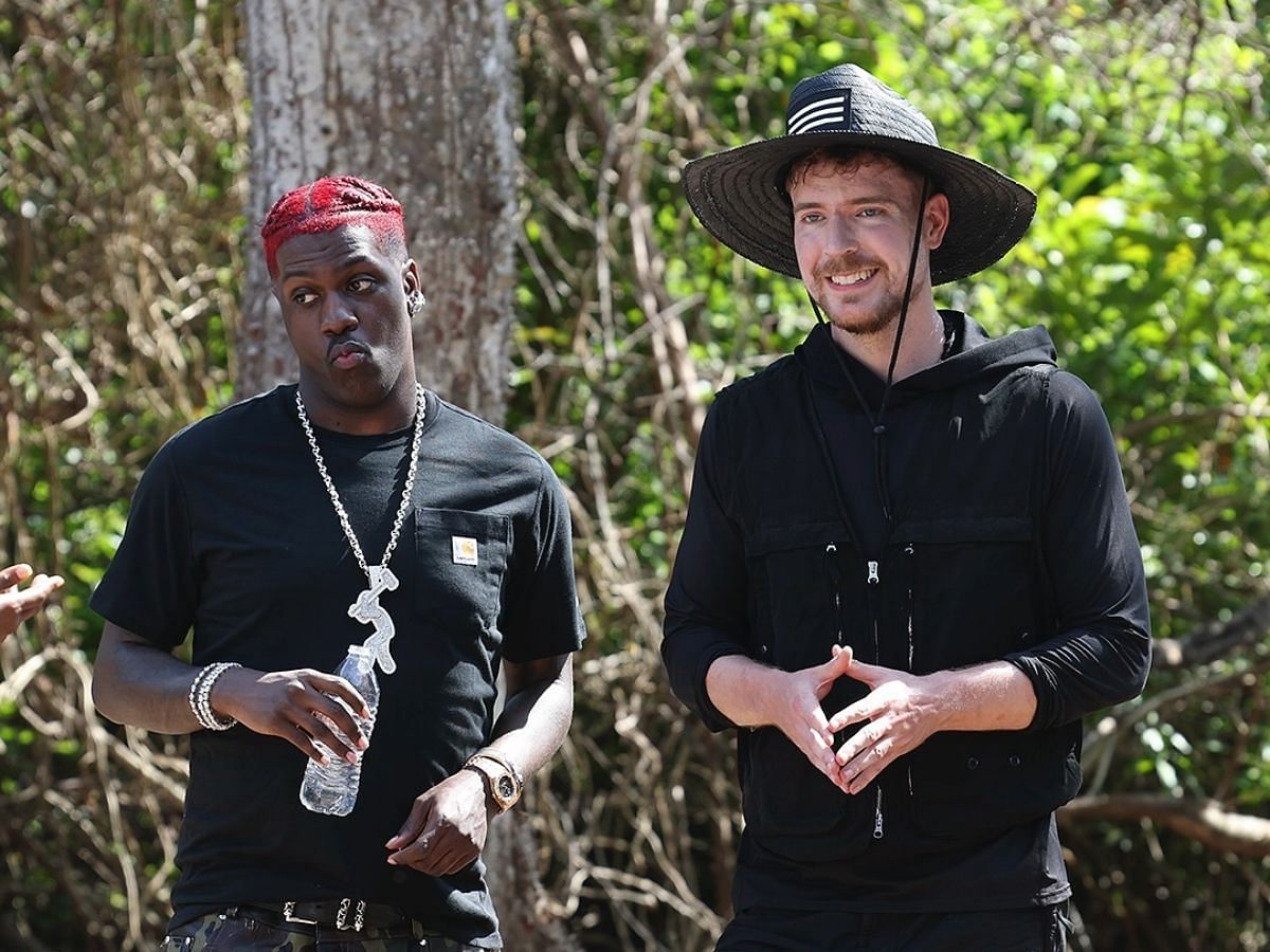 Lil Yachty and Mr. Beast during Beast Games (Image via Instagram/@mrbeast)