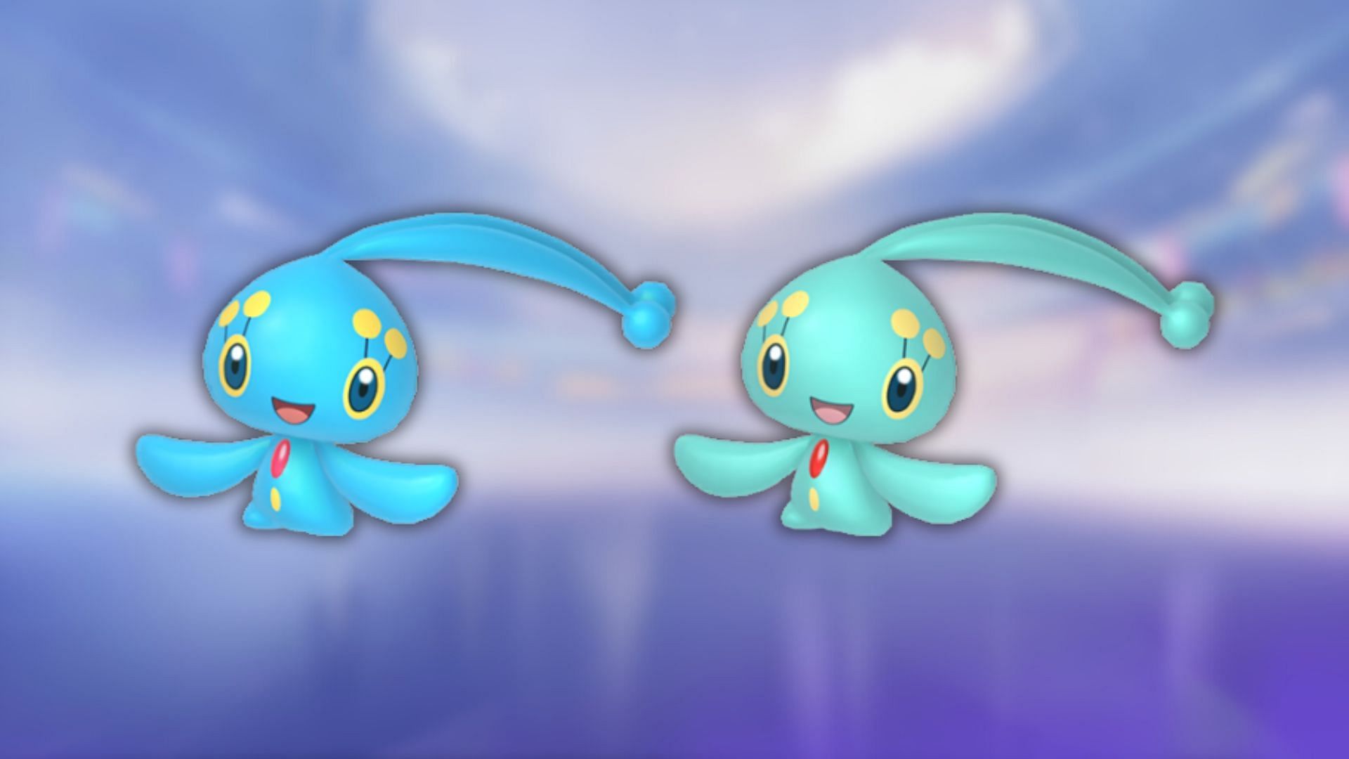 Manaphy and its shiny variant (Image via The Pokemon Company)