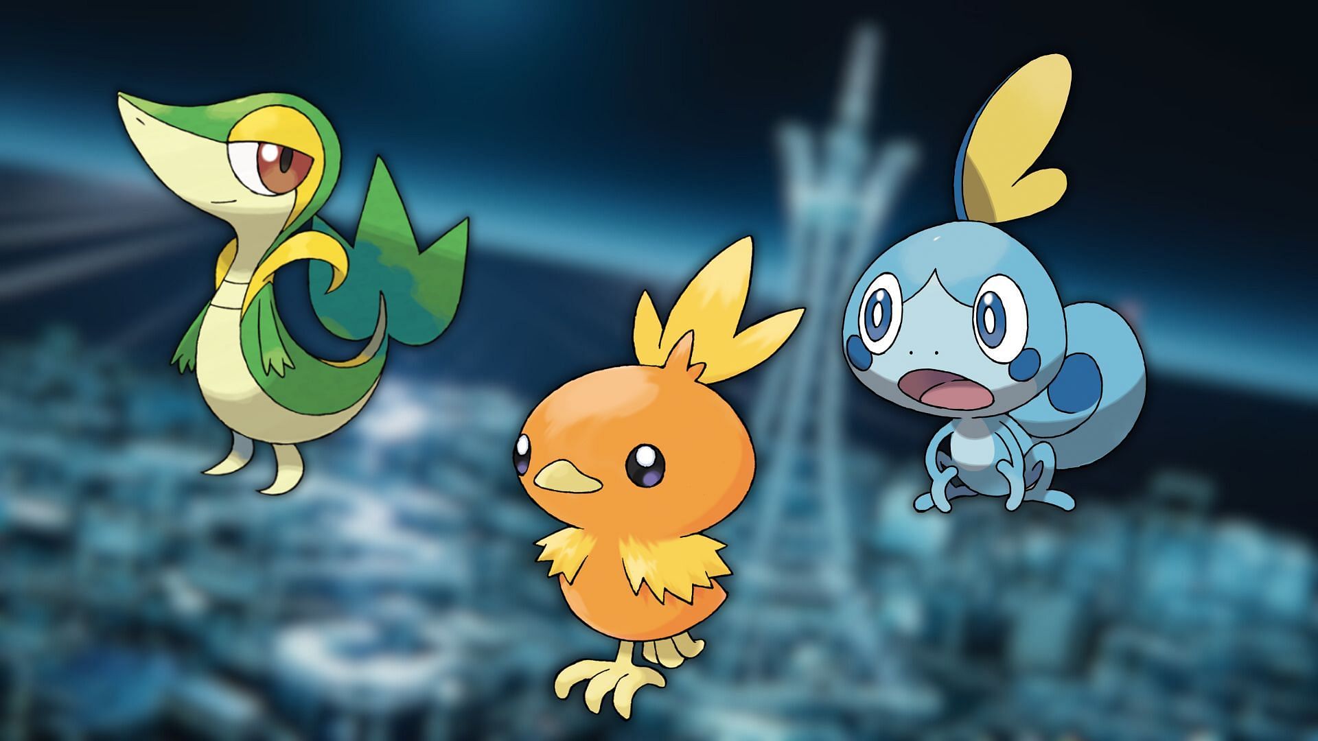 Rumored starters as rumored (Image via The Pokemon Company)