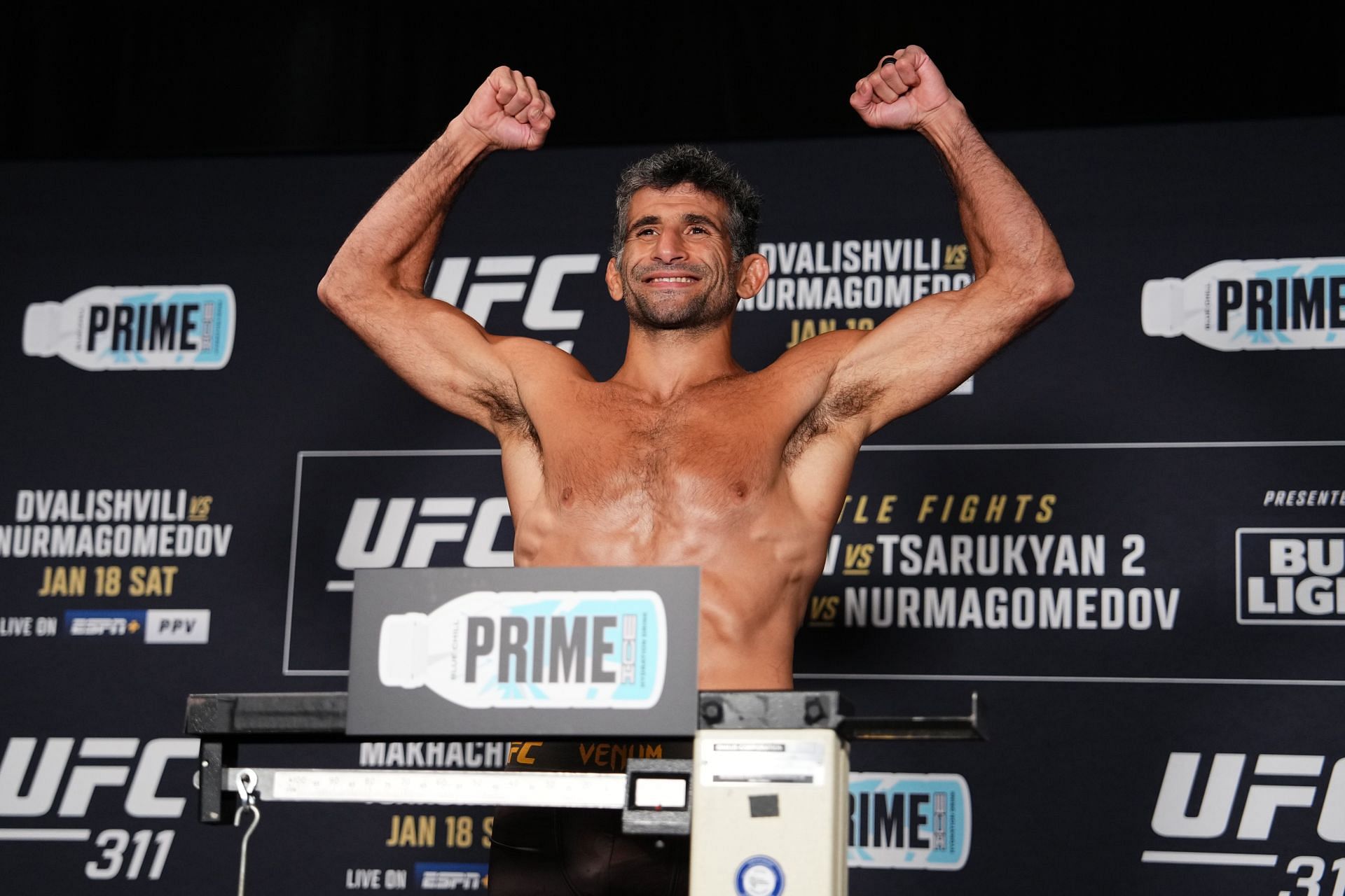 UFC 311: Makhachev vs Tsarukyan 2 Official Weigh-In - Source: Getty