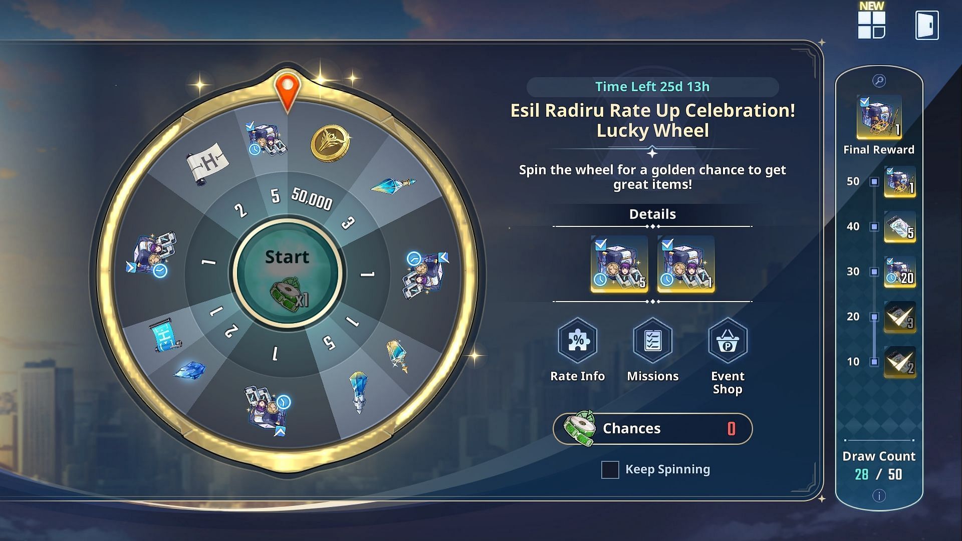 Lucky Wheel event in Solo Leveling Arise (Image via Netmarble)