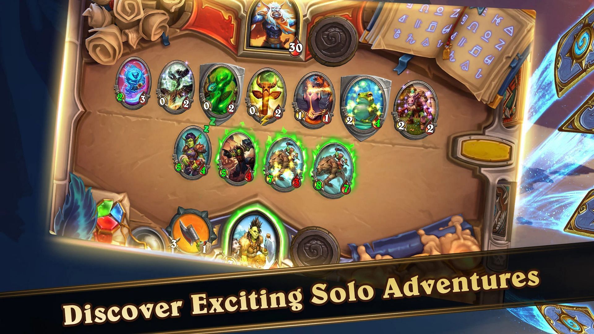 Hearthstone takes players into the Warcraft universe (Image via Blizzard Entertainment)