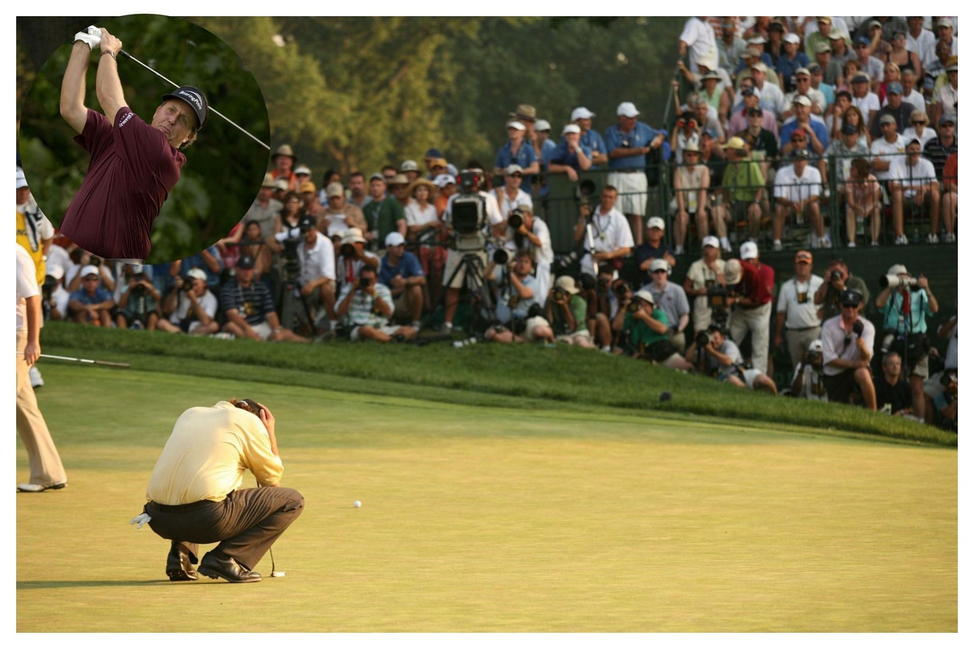 Phil Mickelson during the final round of the 2006 US Open at Winged Foot (Image Source: Getty)