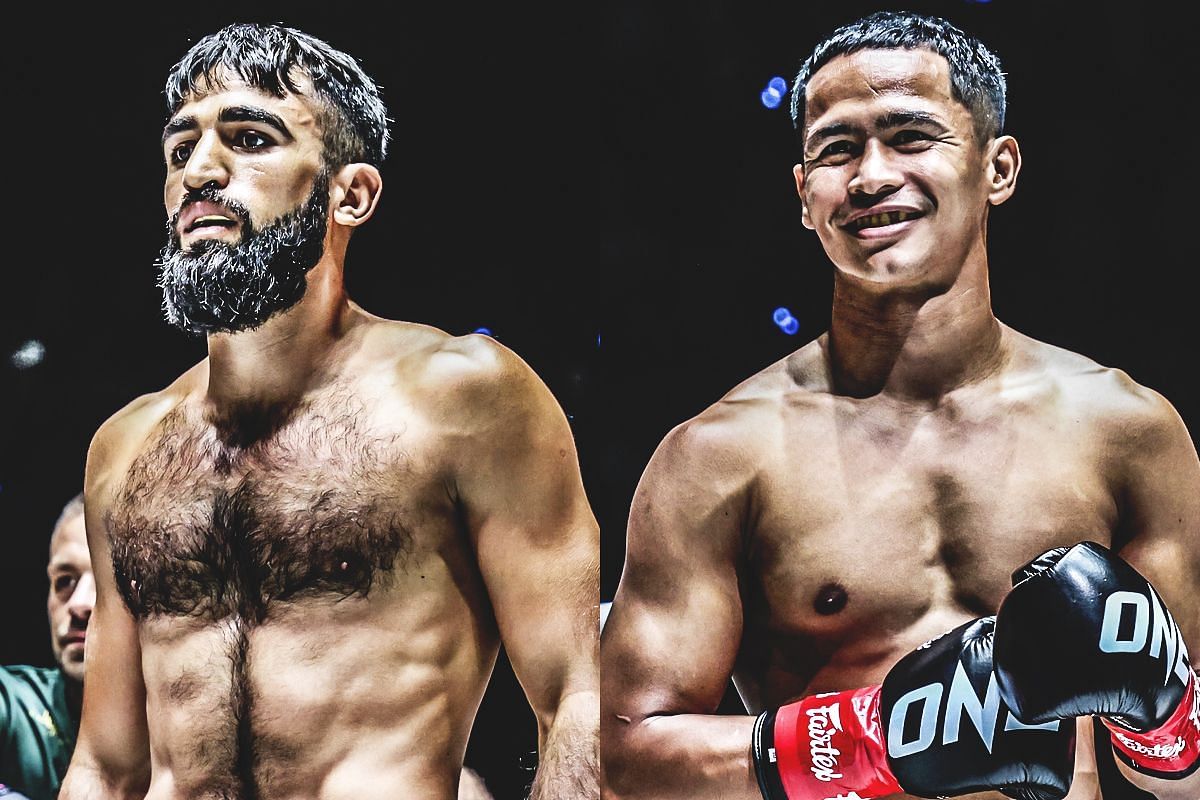 (From left) ONE striking icons Marat Grigorian and Superbon.