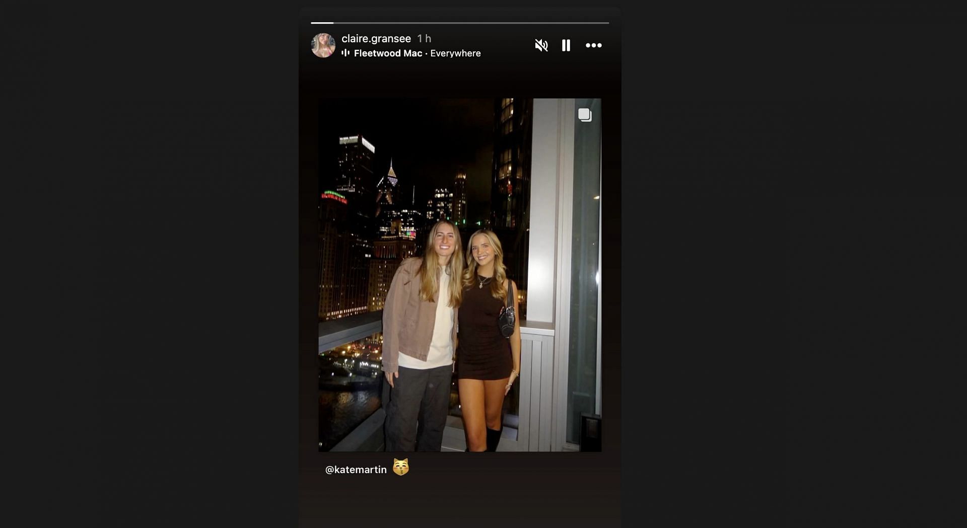 Kate Martin&#039;s girlfriend Claire Gransee&#039;s IG post