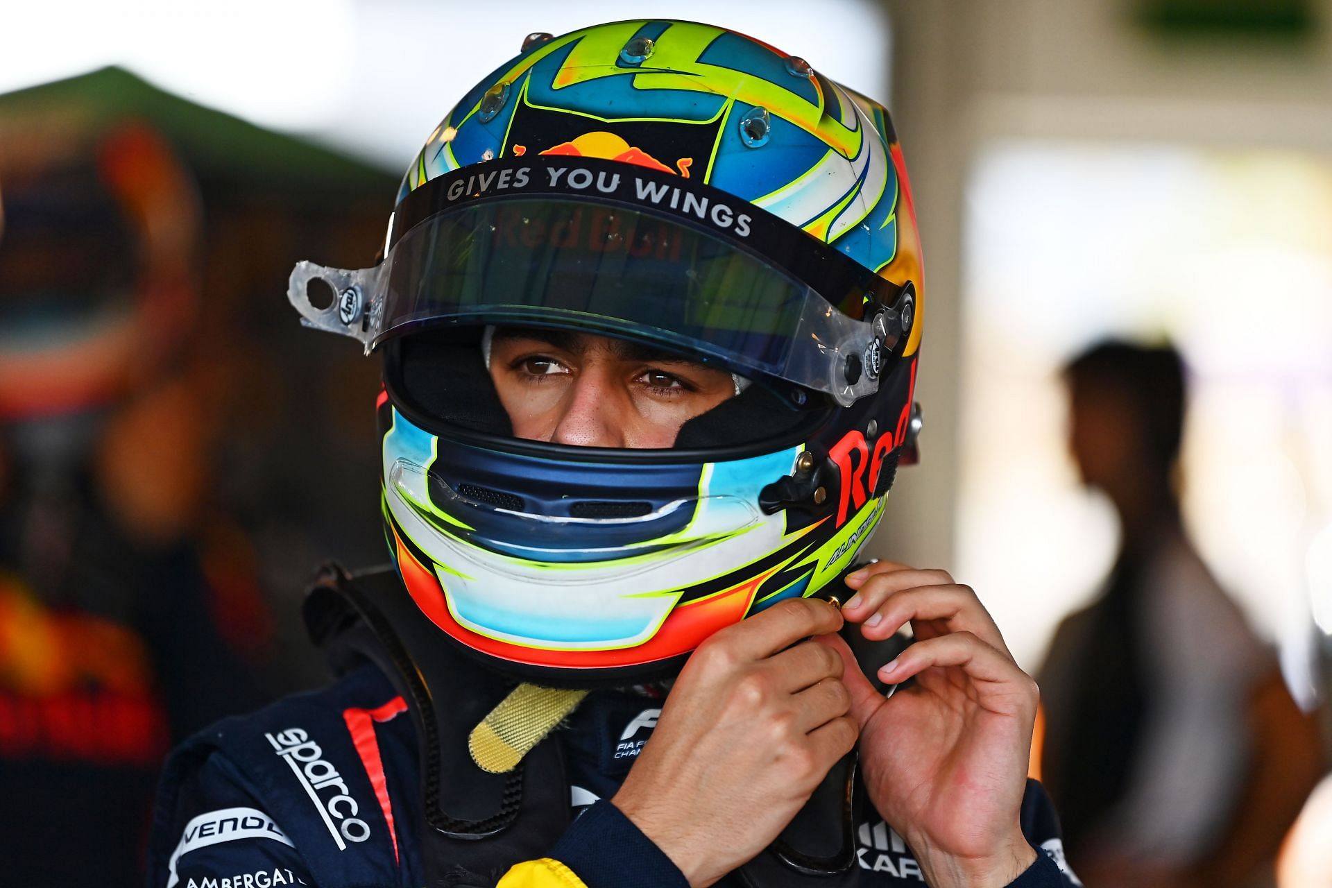 Arvid Lindblad during day one of Formula 2 Testing at Yas Marina Circuit- Source: Getty