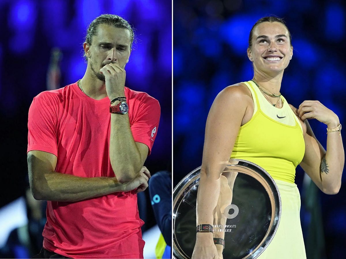 Kim Clijsters says Alexander Zverev and Aryna Sabalenka had different approach to dealing with their Australian Open defeats (Source: Getty Images)