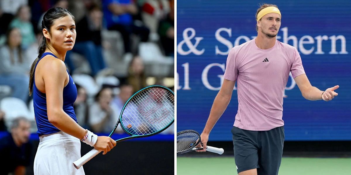 Emma Raducanu and Alexander Zverev are among the top players to have started 2025 with injuries. (Photos: Getty)