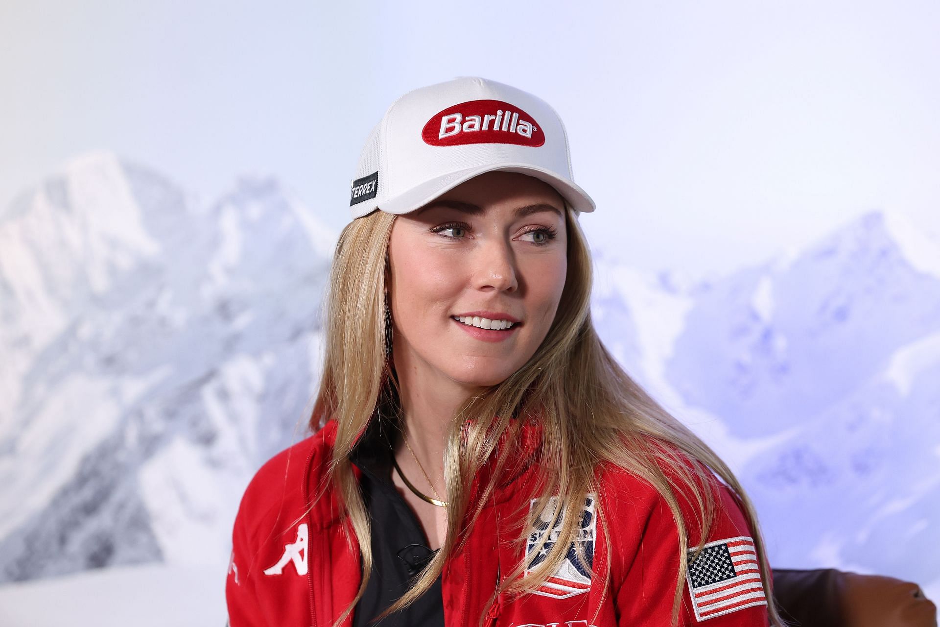 Mikaela Shiffrin of the USA at the FIS Ski Race Talk in Soelden, Austria. (Photo Getty Images)